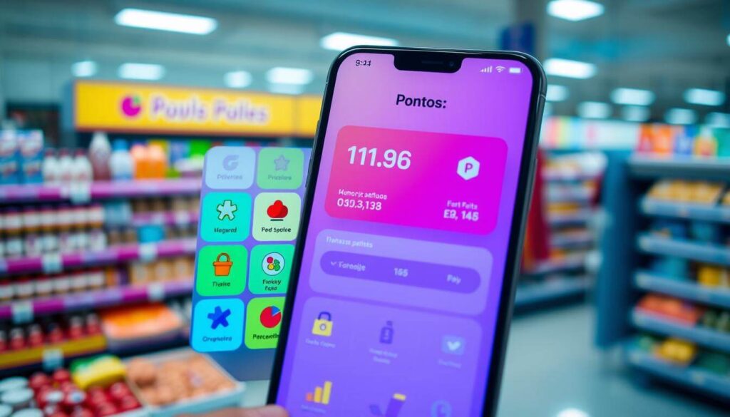 Pontos em Apps de Supermercado